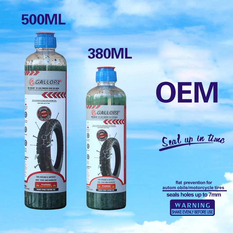 GALL 380ml auto and electric vehicle tire self-replenishing fluid Motorcycle bicycle vacuum tire special Repair glue