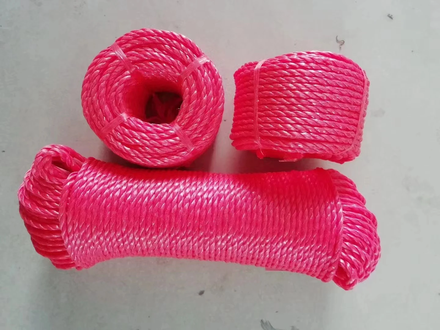colorful 32 36 40 44 mm * 200 220 m 3 strand 16 strand braided polyethylene marine rope for fishing general packing agriculture