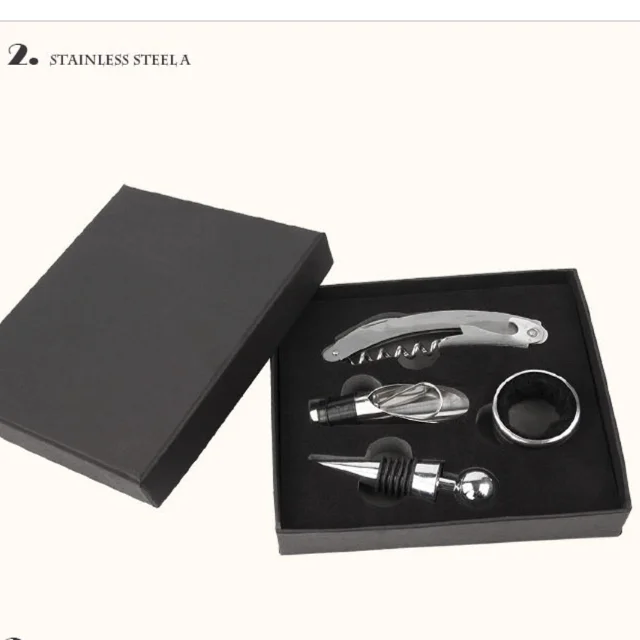
High quality stainless steel wine opener accessories set 