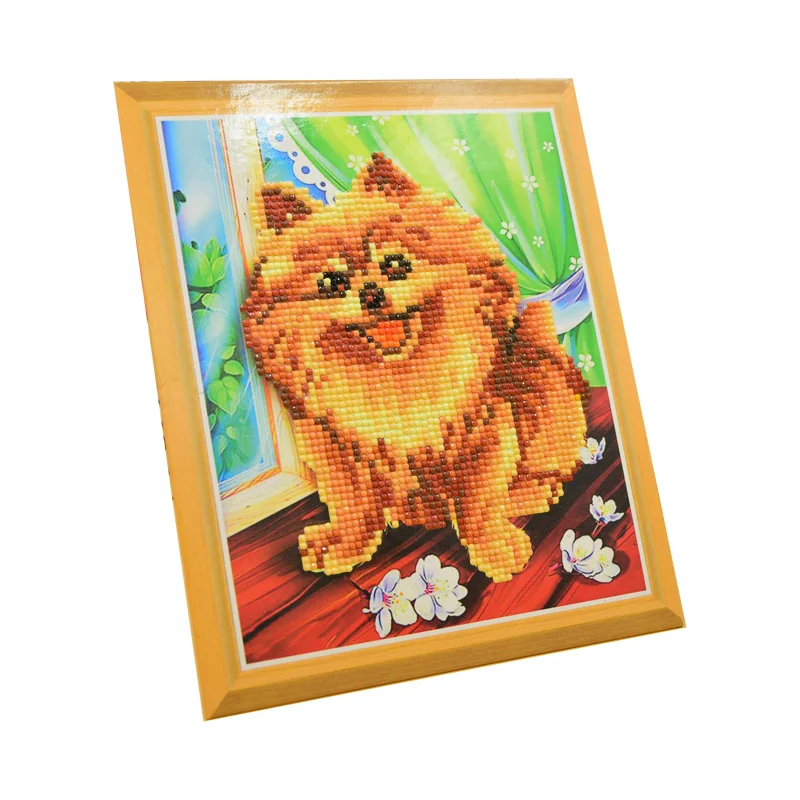 Diamond Painting Kits With Frame Animal Painting Child Diamond Paint For Kids Paint By Number Room Decor