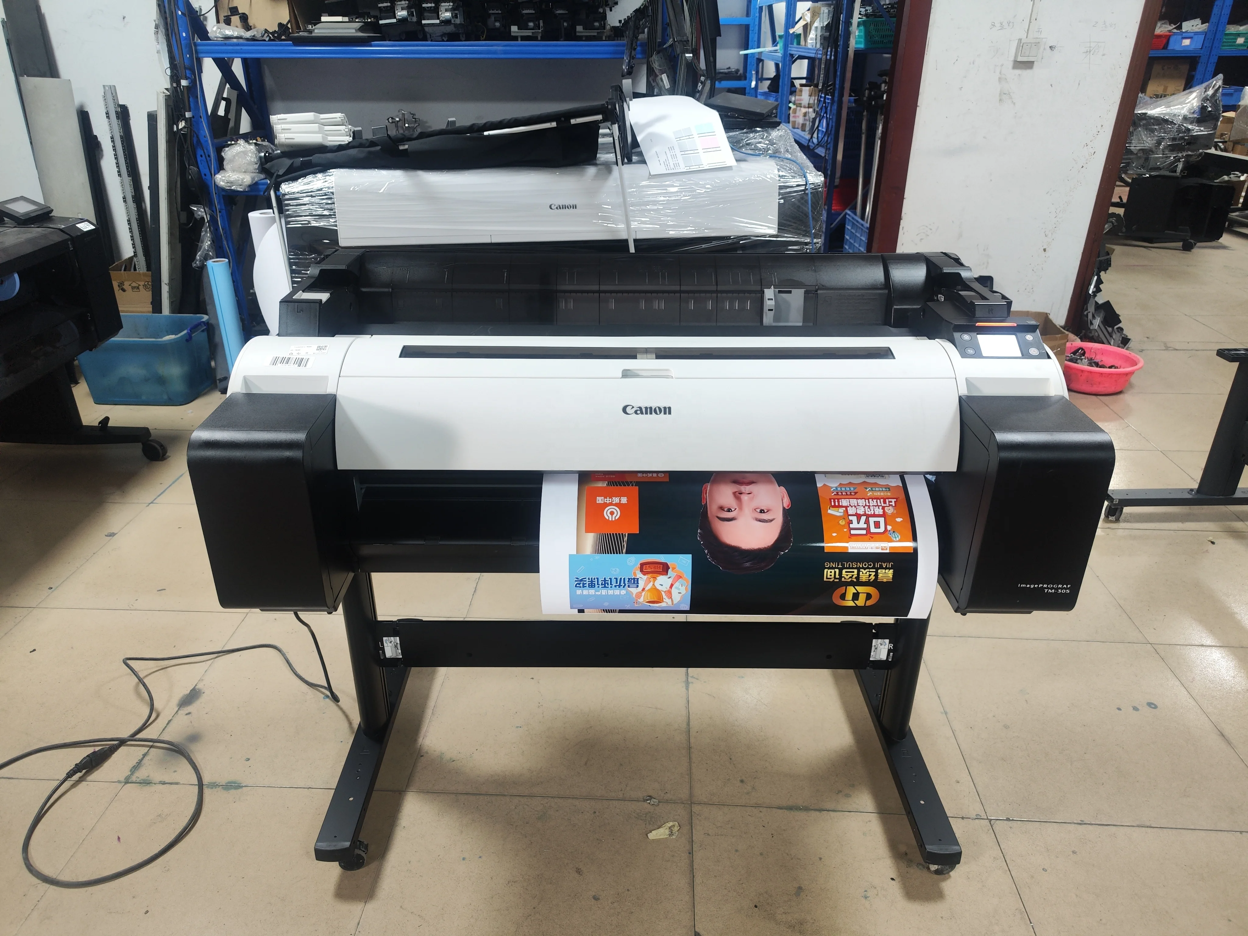 Populoa A0 Размер 5 цветов струйный принтер для Canon TM-300 914 отремонтированный плоттер большого формата в продаже