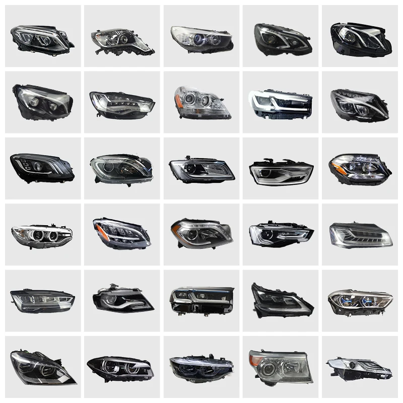 Car Headlight Original second hand Headlights HID Headlight LED head light Fit For Mercedes Benz For BMW For LEXUS For TOYOTA