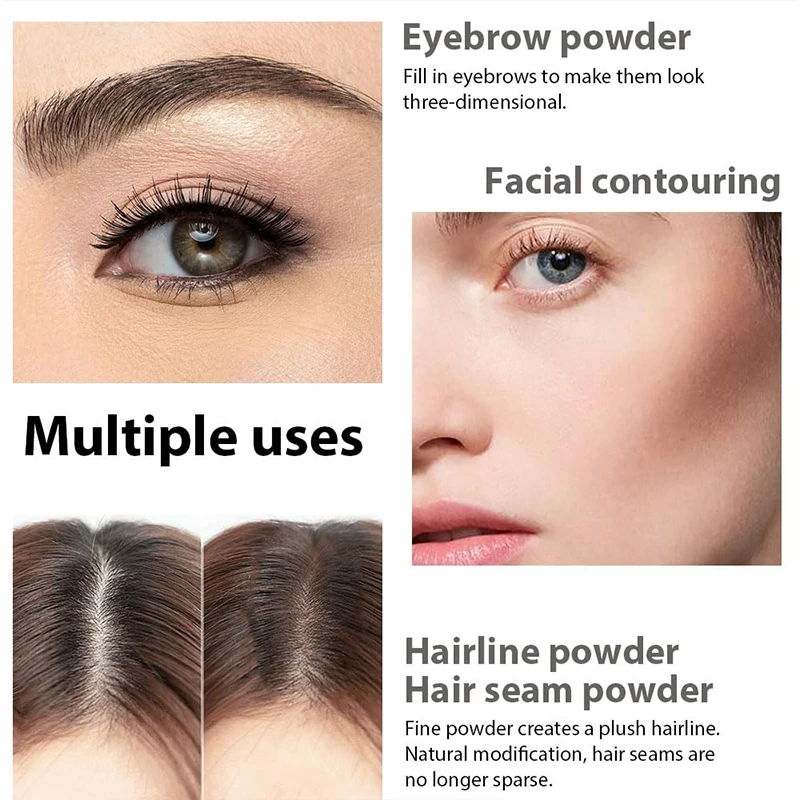 Wholesale OEM Waterproof Long Lasting Hairline filler powder Grooming Eyebrow Powder Stick Hairline Shadow Powder