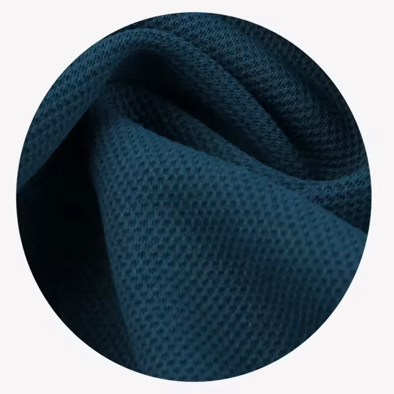 2024 High quality Plain Dyed Guaranteed Quality 96% Polyester 4% Spandex Air Layer Pique Fabric For Garment