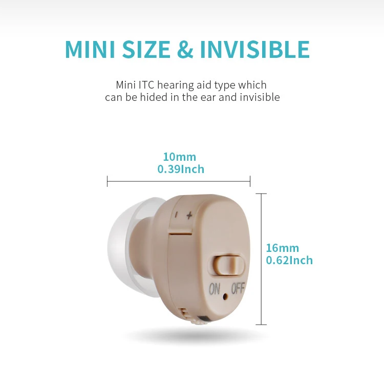 Невидимый слуховой аппарат с усилителем для ушей по низкой цене