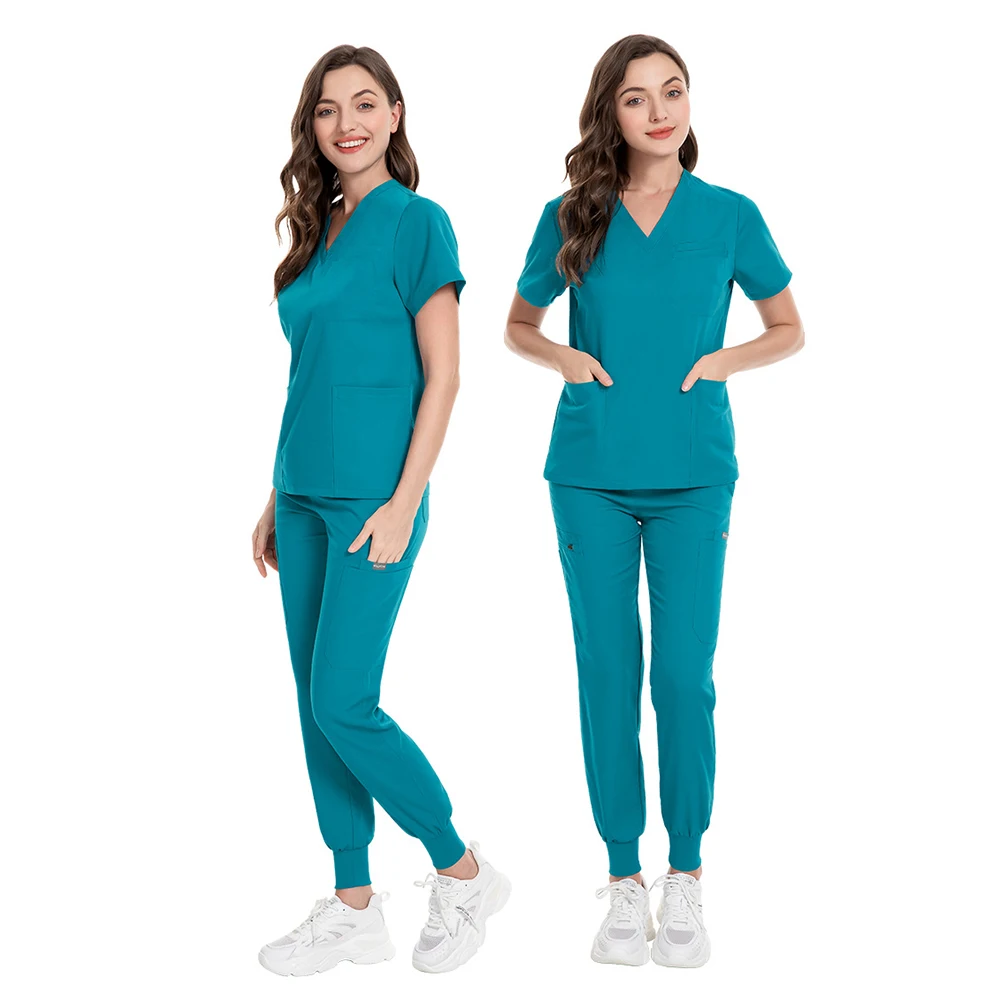 Khaki navy green black colors medical uniforms doctor medical laboratory technician medical uniform with pocket