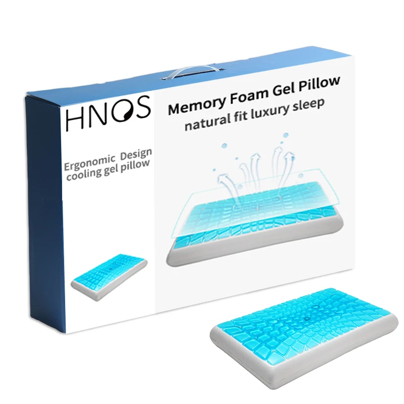 eco-friendly Healthy Sleeping  Sleep Gel Memory Foam Pillow cooling gel memory foam pillow