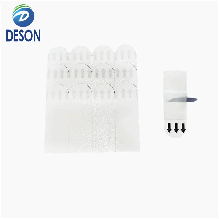Deson Heavy-Duty Damage-Free Large Picture Hanging Strips No Nails Required Double Poster Strips Mobility Hook Loop Tape Masking