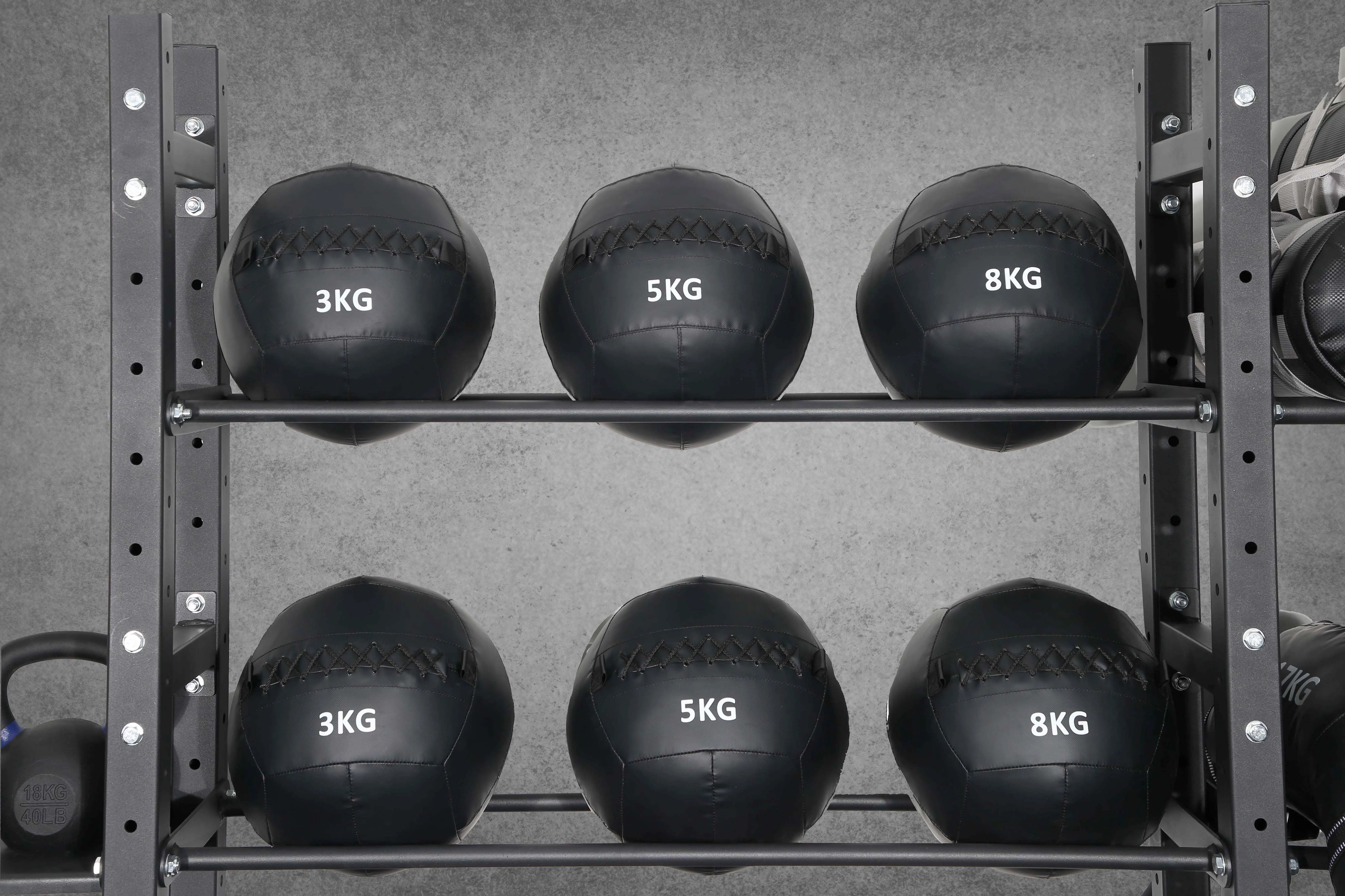 Rouser Fitness KG PU Soft Medicine Wall Balls Customizable Strength Training Balance Exercise Ball