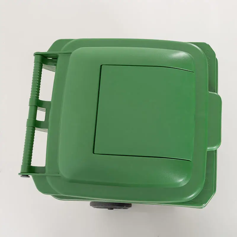 New design outdoor Waste Bin commercial Plastic Mobile Garbage Container Trash Can with 2 Wheels