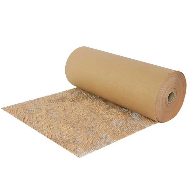 Custom Product Protective Buffer Honeycomb Grid Wrapping Kraft Paper