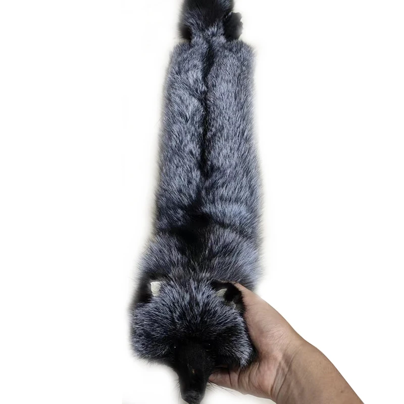 Зимний шарф из натурального меха лисы