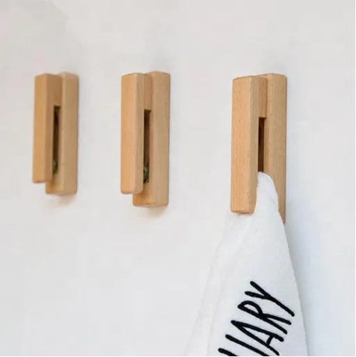 Stylish And Incredibly Wooden Towel Holders For The Bathroom