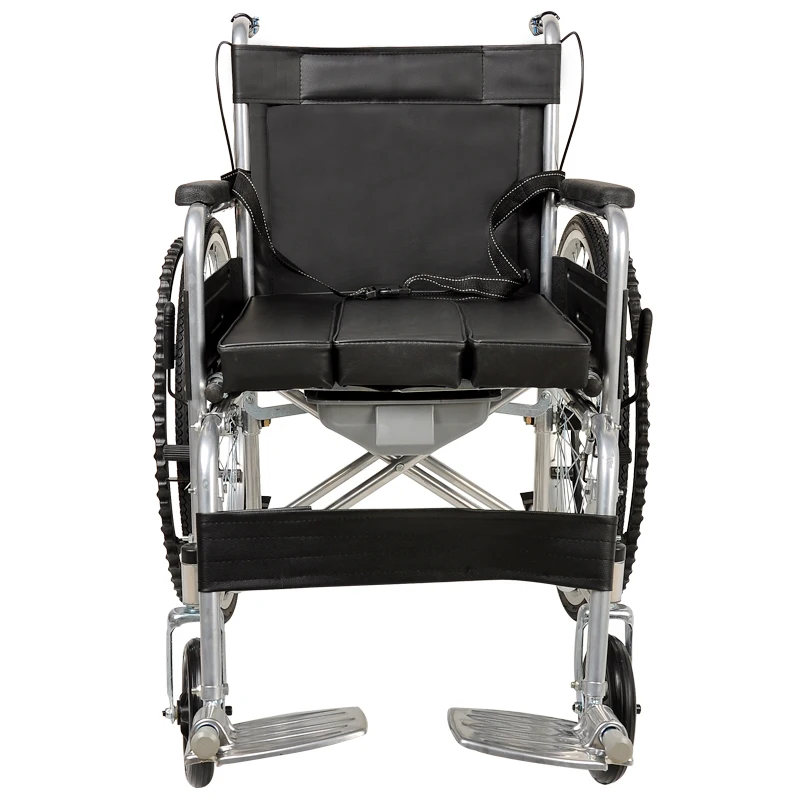 Outdoor Travel Wheelchair With Foldable Backrest Can Be Used By Both The Elderly And The Disabled
