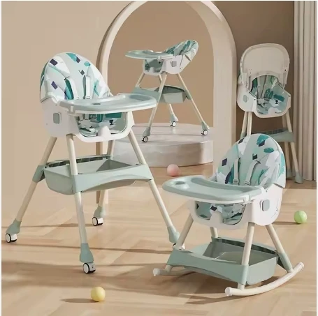 Low Price Wholesale 3 In 1 Dining Chair Multifunctional Folding Baby Feeding High Chair For Babies Over 6 Months