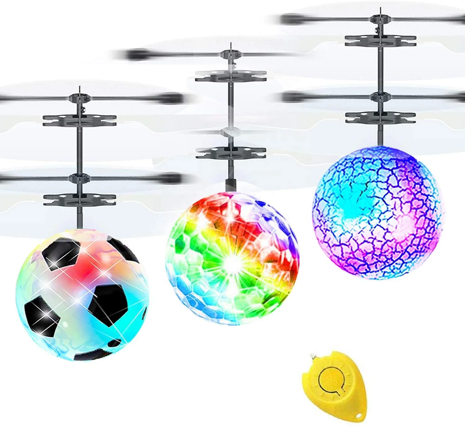 Flying Ball Toys LED RC Toy for Kids Rechargeable Light Up Mini Drone Infrared Induction Helicopter Remote Controller