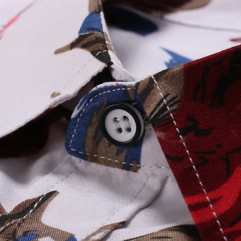 
Wholesale Allover Mens Beach Shirt Polyester Short Sleeve Floral Hawaiian Plus Size Shirts For Man 