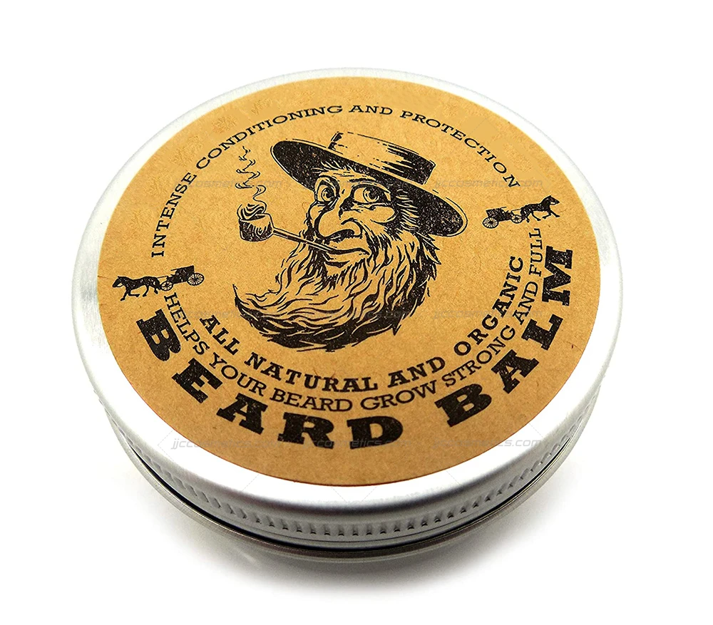 waterproof cream men cedar cedarwood customise style 2oz tins wholesale organic nature oil private label scented beard balm