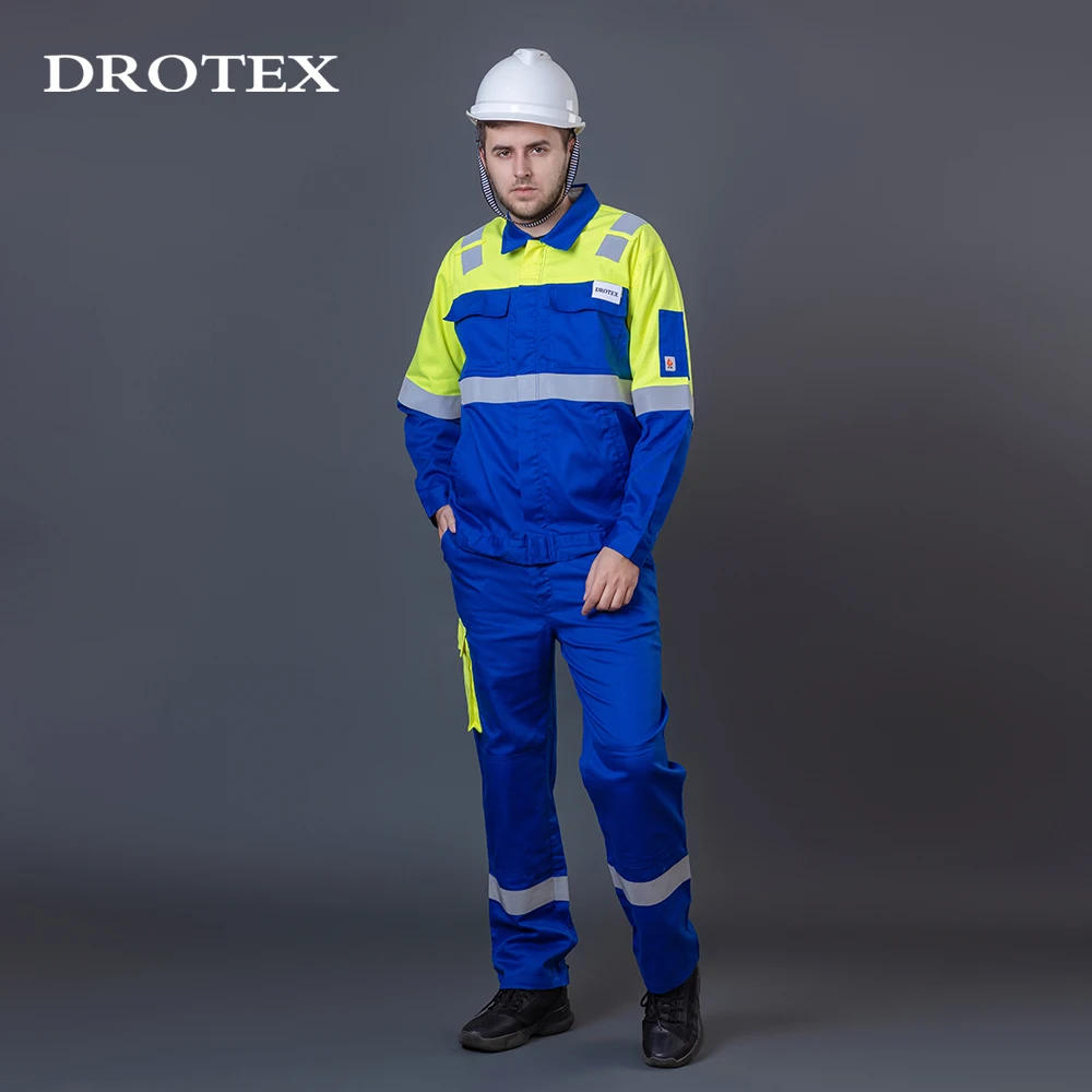 Vintage Fire Resistant Firefighting Jacket Pants Working Clothes Reflective Occupational Safety Suits