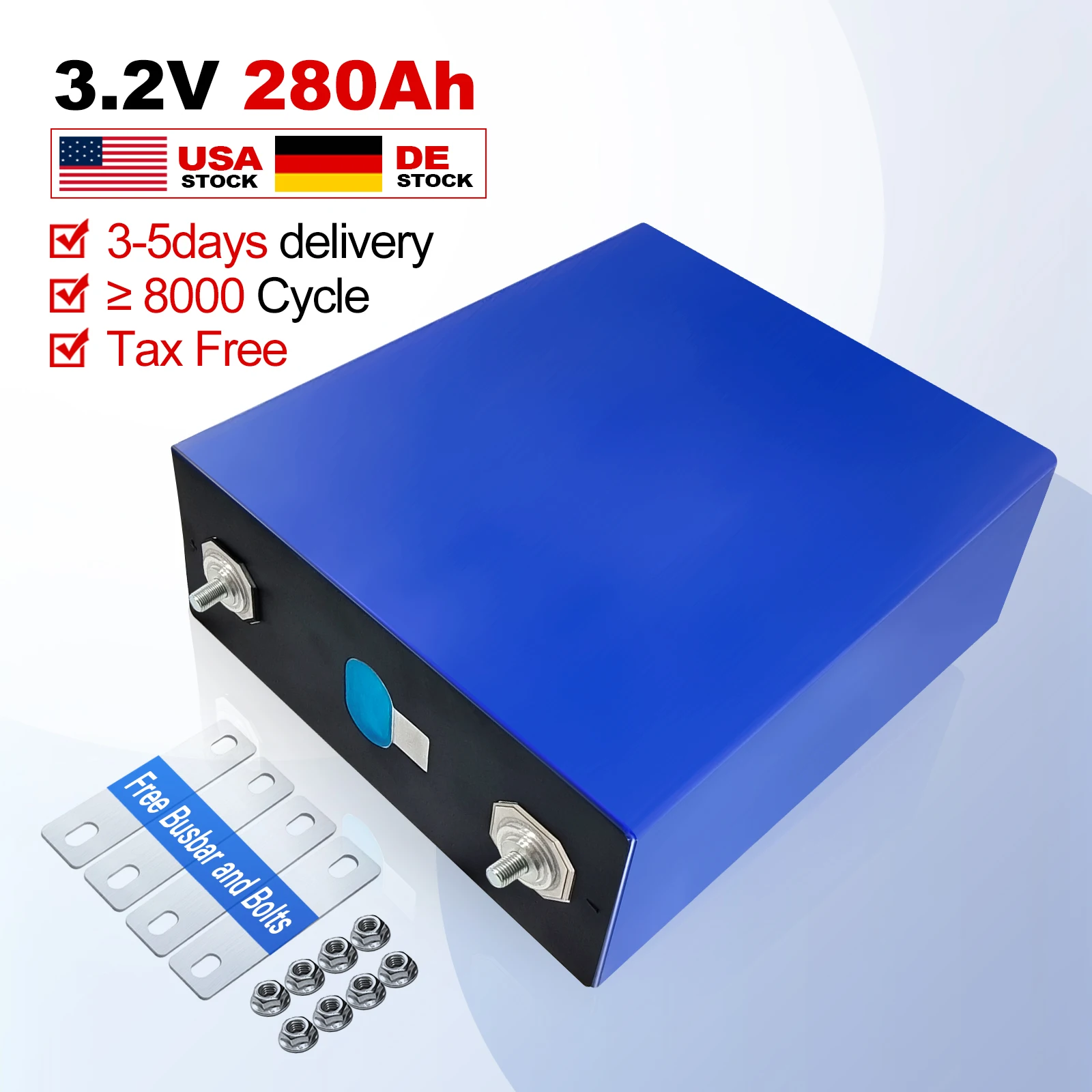 Europe USA STock 280Ah lifepo4 Grade A Brand New V3 version 8000 Cycle 310Ah LF280K Lifepo4 battery cells 3.2v Lifepo4 cell