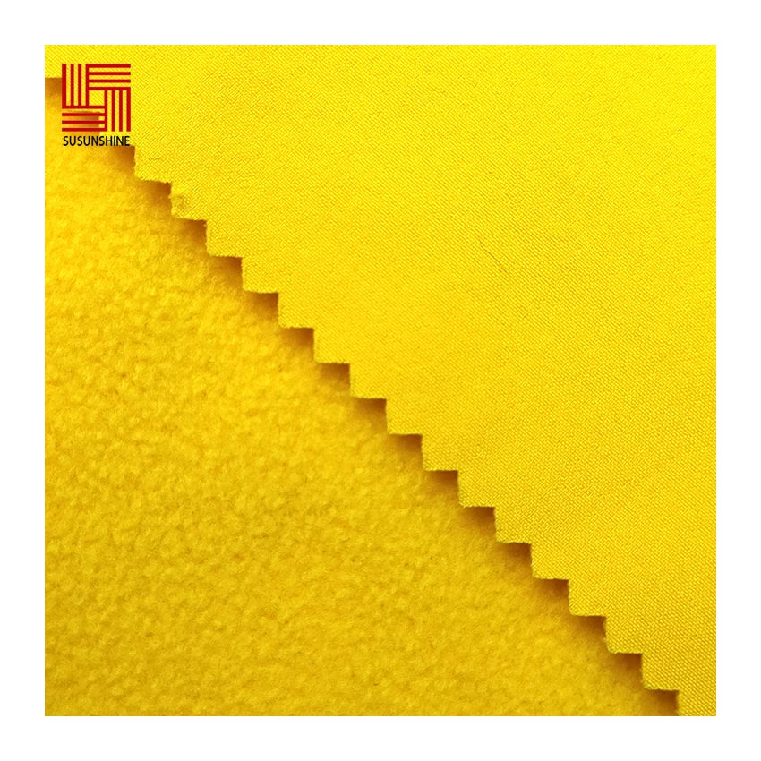 
High quality softshell fleece tpu polar fleece bonded fabric 
