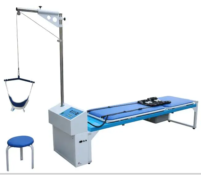 Cervical traction bed and lumber traction table