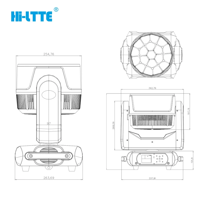 Led RGBW 19*15W 4in1 moving head DMX light night club DJ Stage led bee eyes moving lights mini moving head wash
