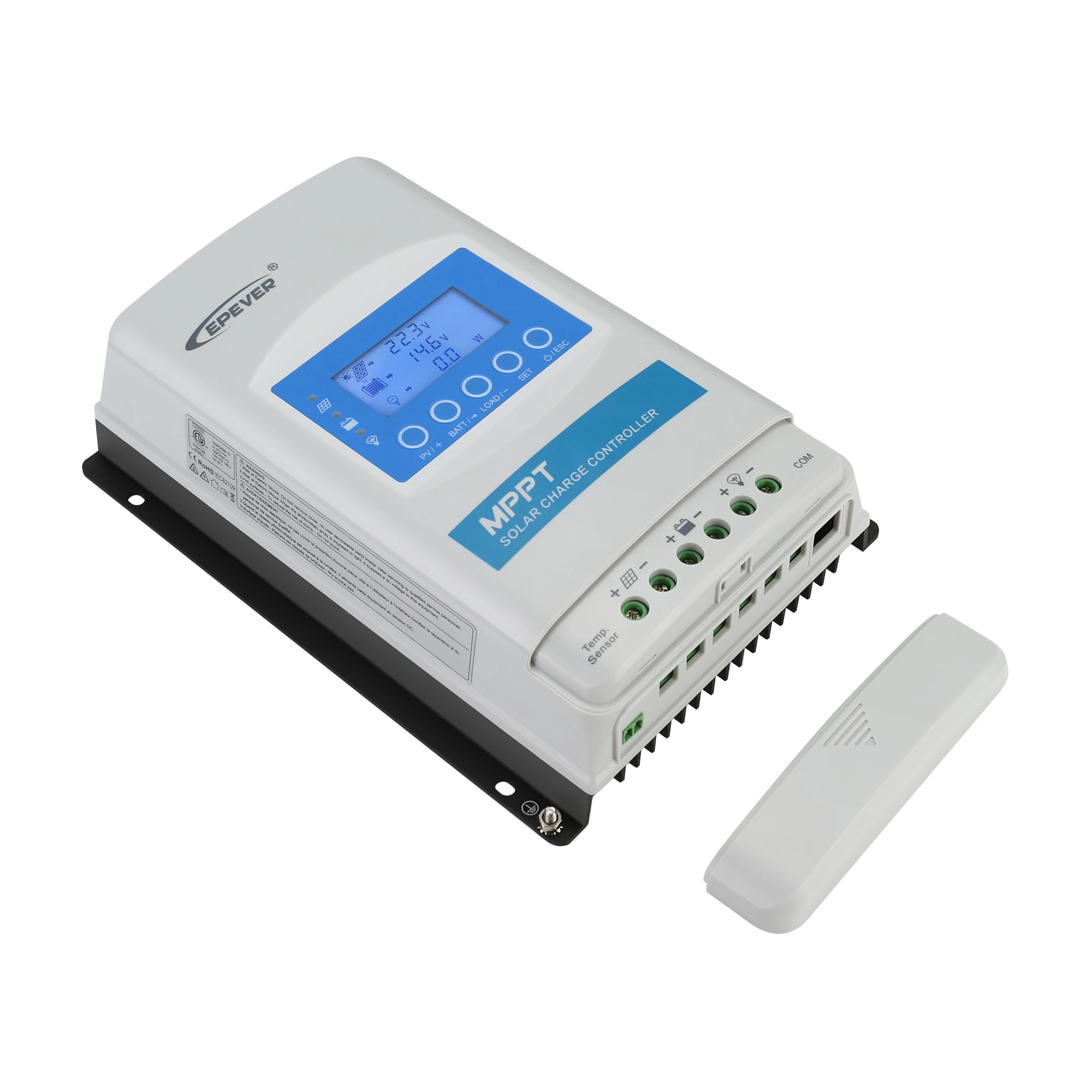 EPever XTRA Series MPPT 20A 30A Solar Charger Controller LCD Solar Regulator 12V 24V and Support lead-acid and Li Batteries
