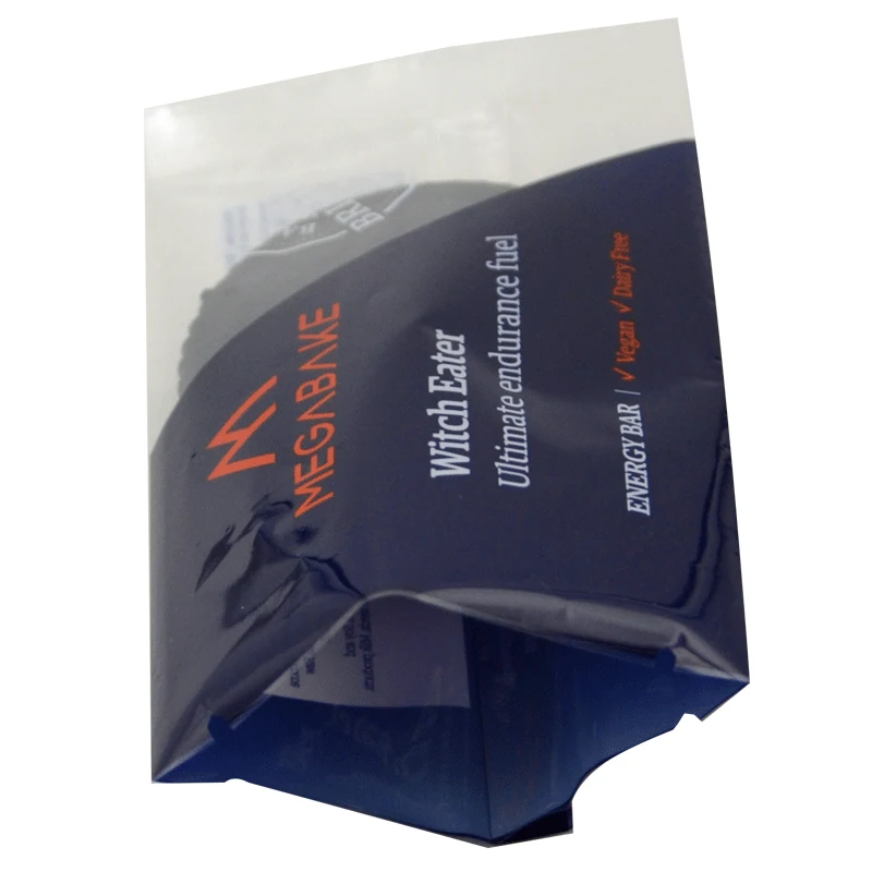 Clear Custom Size Heat Sealing Zipper Packaging Bag Food Grade Plastic for Jelly Potato Chips Cakes and Cookie Bars Packing