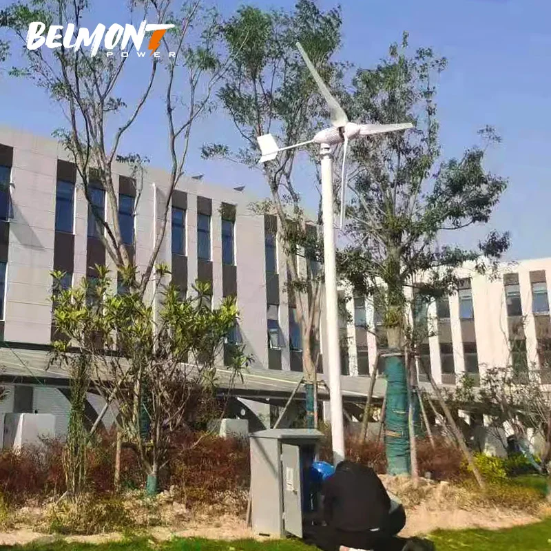 Horizontal Axis 2000w 2500w 3000w home wind turbine generator with controller inverter battery