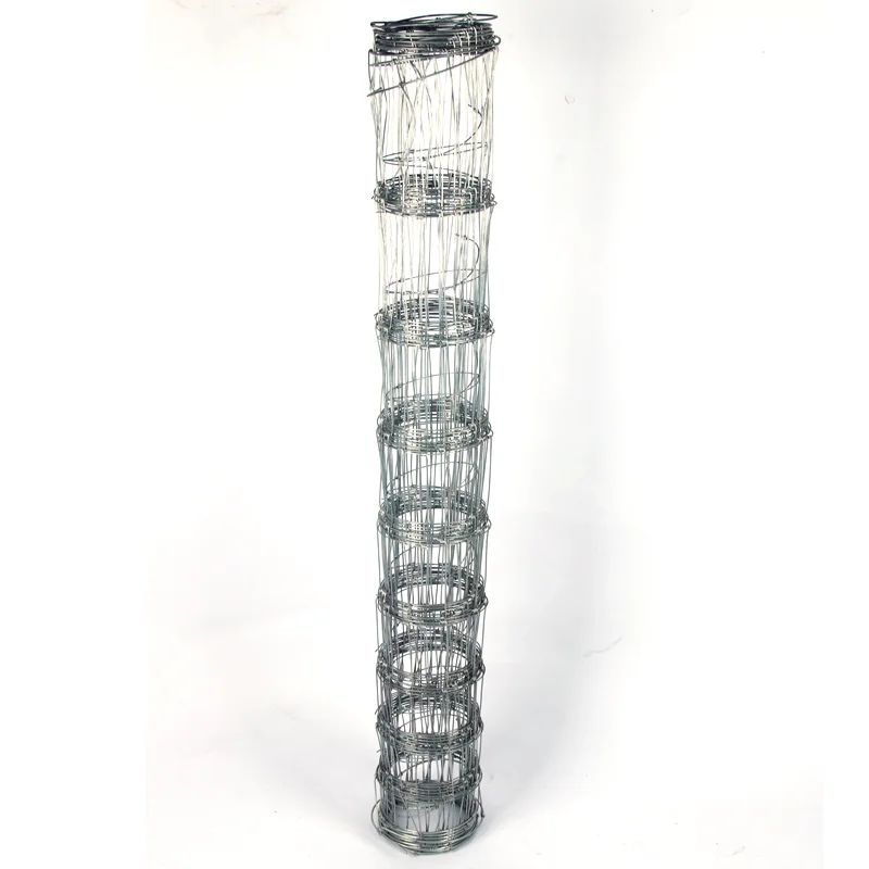 Galvanized Iron and Wood Wire Mesh Fence 1.8m High Fixed Knot Gate for Cattle Sheep Field Deer Farm for Security Sale