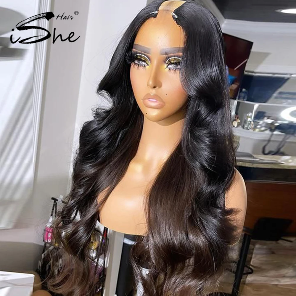 U Part Straight /Body Wave /Kinky Straight Human Hair Wigs Natural Color Glueless Brazilian 100 % Remy Human Hair 150% Density