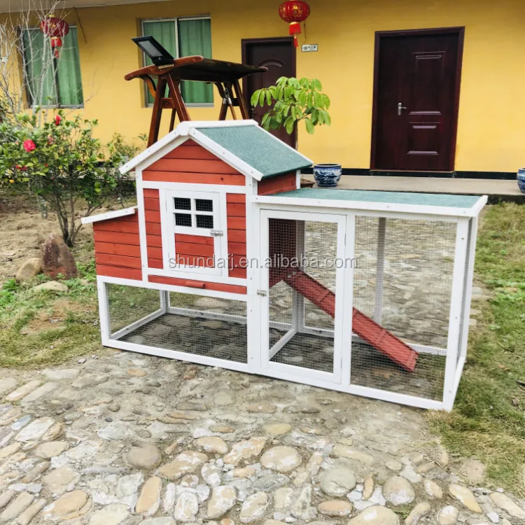SDC029 easy clean outdoor wooden cage chicken coop hen house