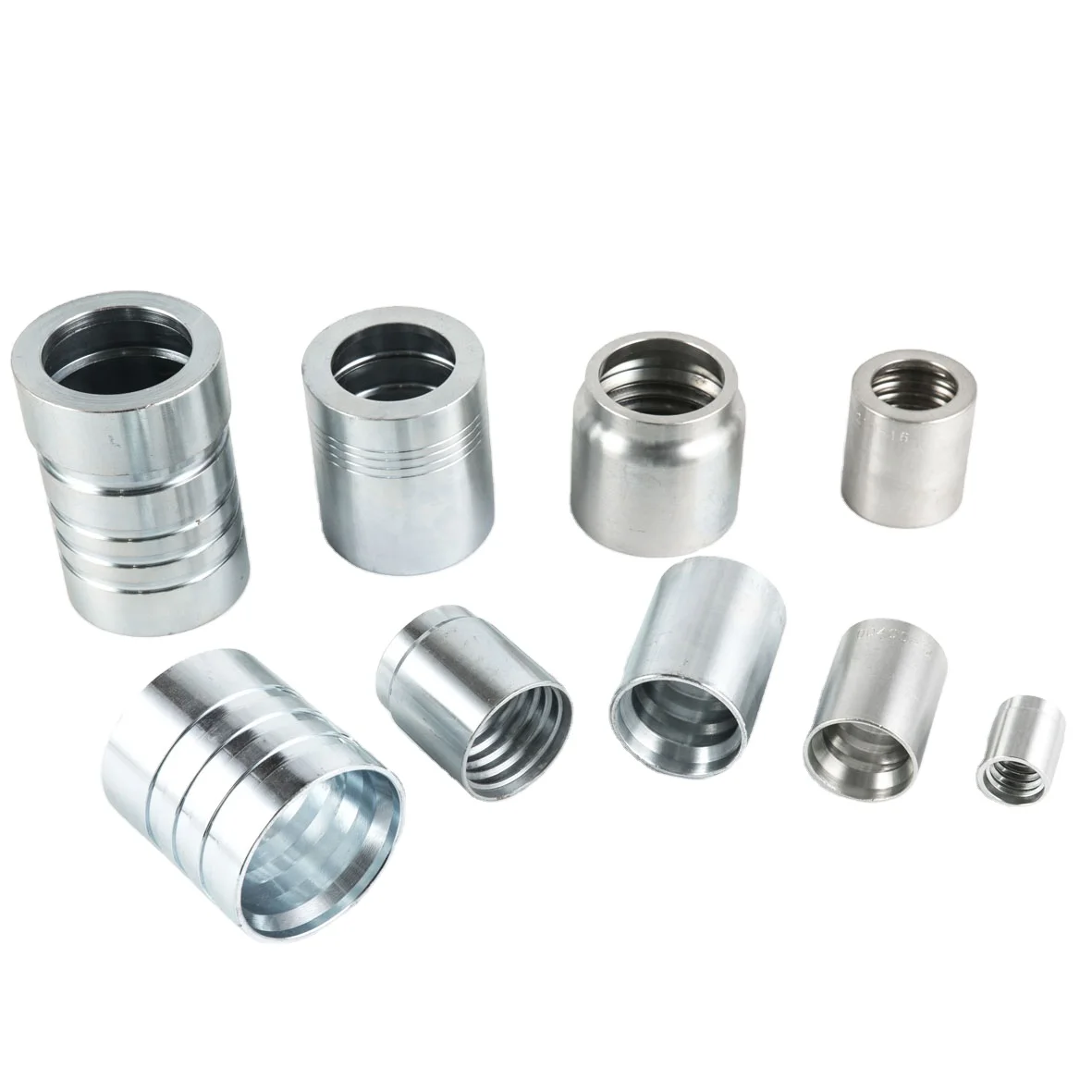 JAZZY Interlocking Ferrule BSP BSPT JIC ORFS Stainless Steel Hydraulic Hose Fitting Female Metal Banjo