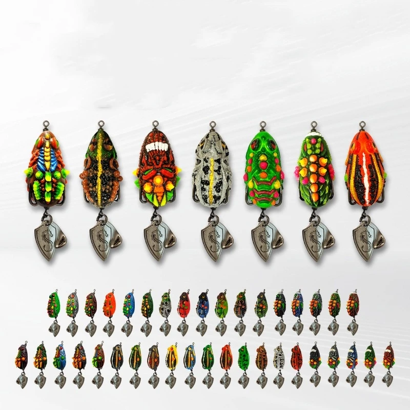 Wholesale 5G-7G NEW Latex Fishing Bait Jumping Soft Frog Lure Artificial Fishing Baits Soft Frog Fishing Lures