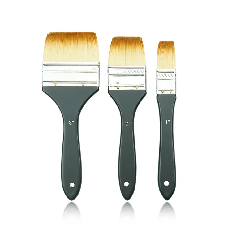 Multi-shapes Paint Brush Nylon Brush Flat Oil Painting Tools Wall Artist Brush