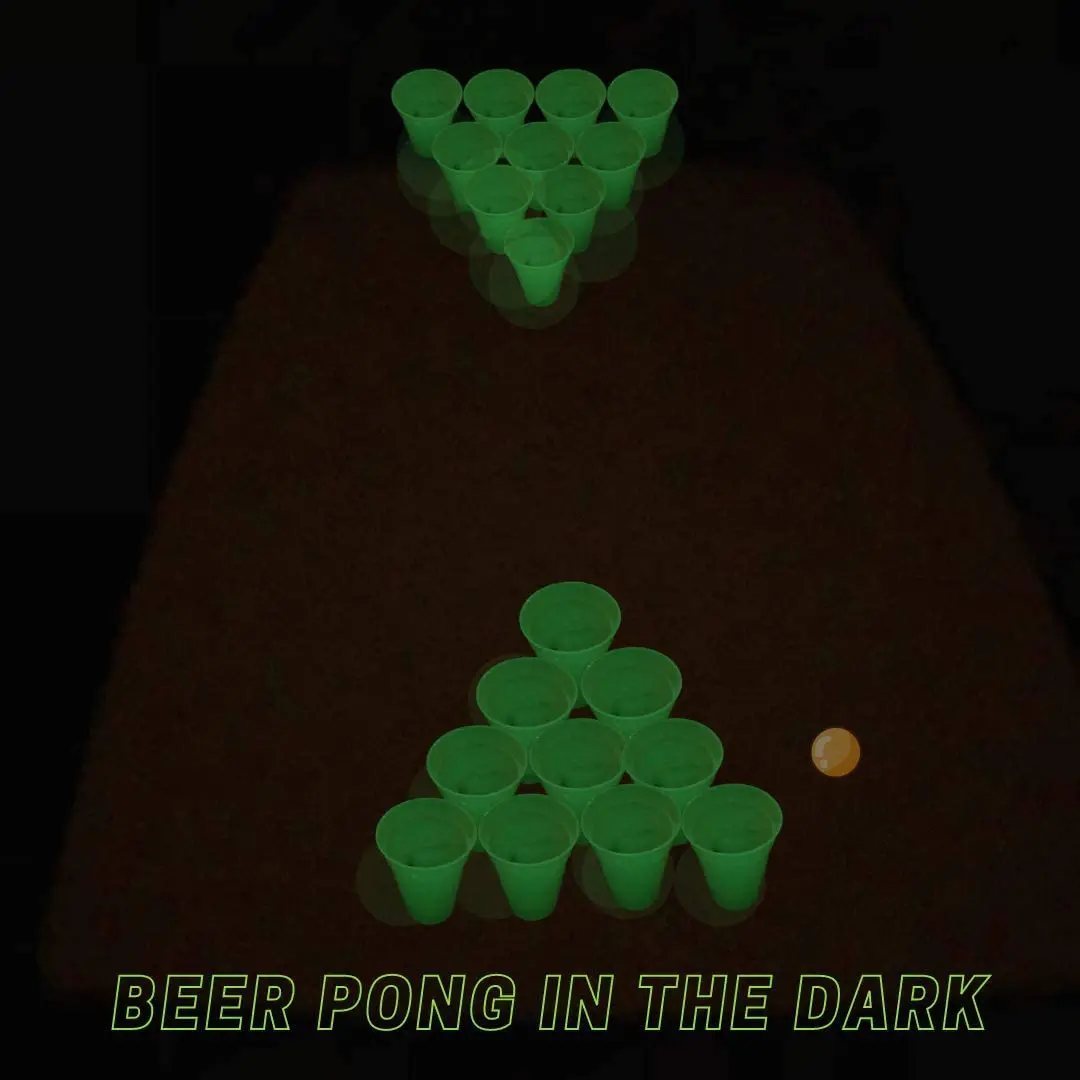 factory custom new product luminous plastic cup glow in dark cup