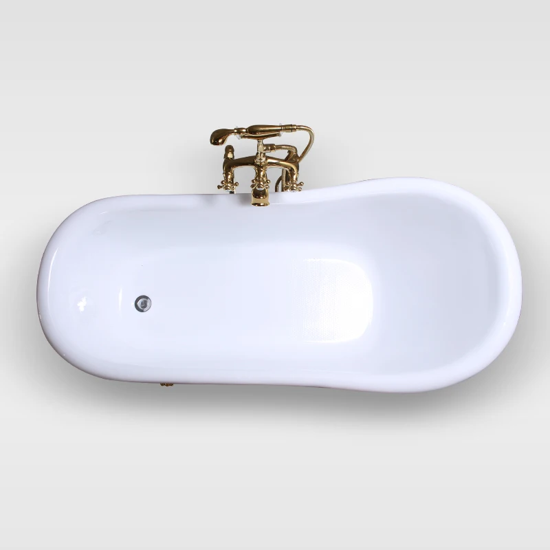 Chinese supplier low price 2020 classic claw foot freestanding acrylic bathtub cheap