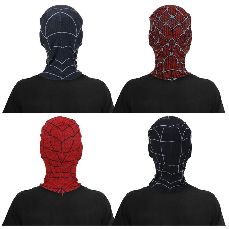 Hot Sell Halloween Custom Design Black Spider Man Personalised Masquerade Hero Game Super man Party Masks