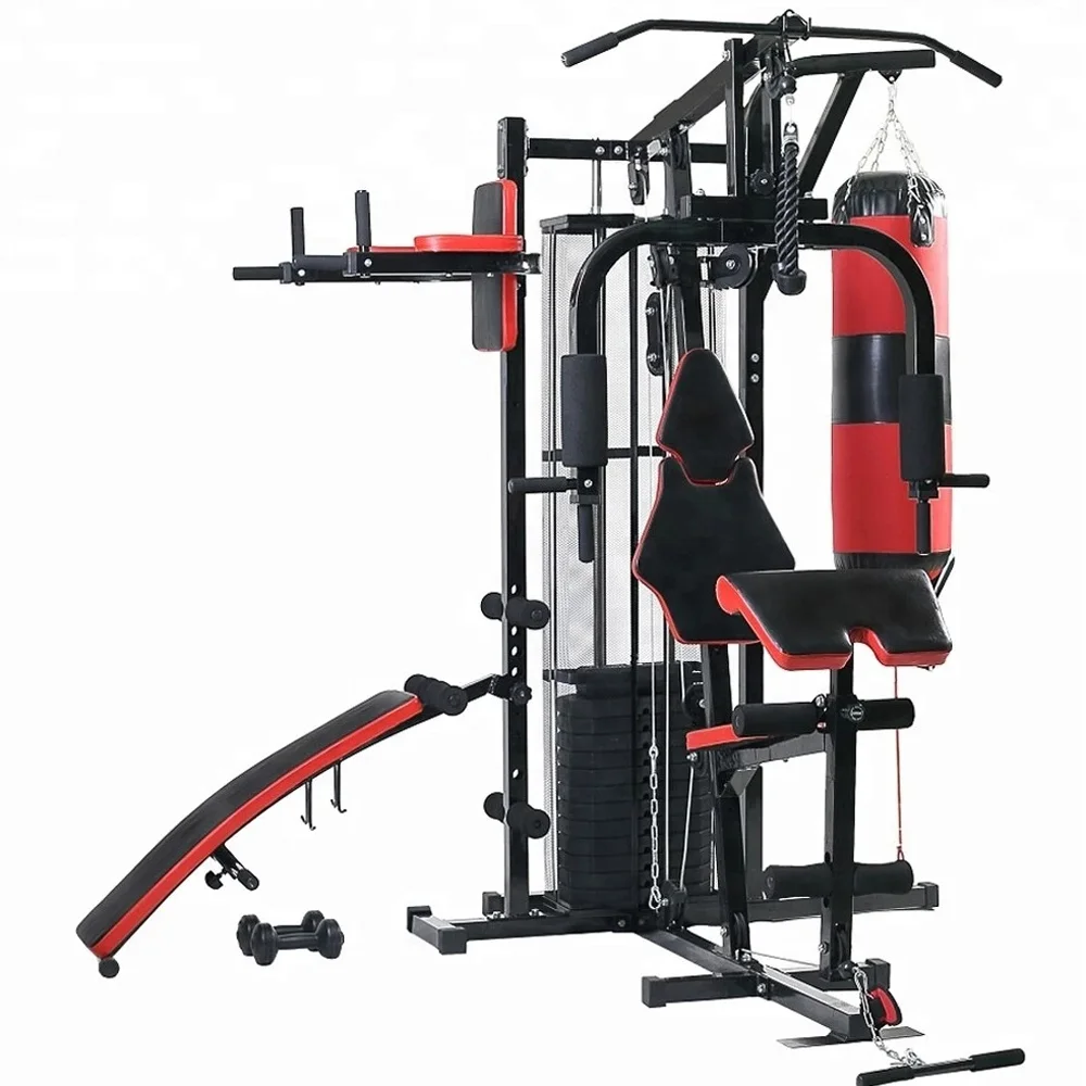 Wholesale Commercial Use  Machine Multi Function Home Gym Fitness Equipment With Three Stations Squat Machine