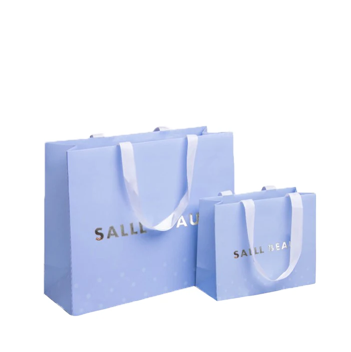 Wholesale Cheap Custom Design Shopping Paper Bags With Your Own Logo portable paper bag