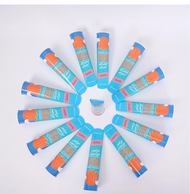 cream paper  squeeze cup Disposable Eco Friendly Calippo Ice Cream Tube Squeeze tube Push Up Ice Cream TubeIce