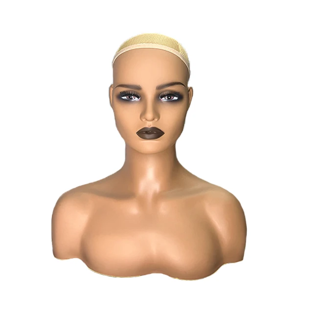 Female Wig Mannequin Head Model Head Hair Displayer Training Head For Wig Hat Scarf Hair wig shop Display lifelike