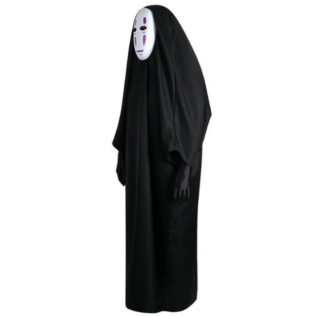 Spirited Away anime cosplay Halloween cloak faceless male ghost costume
