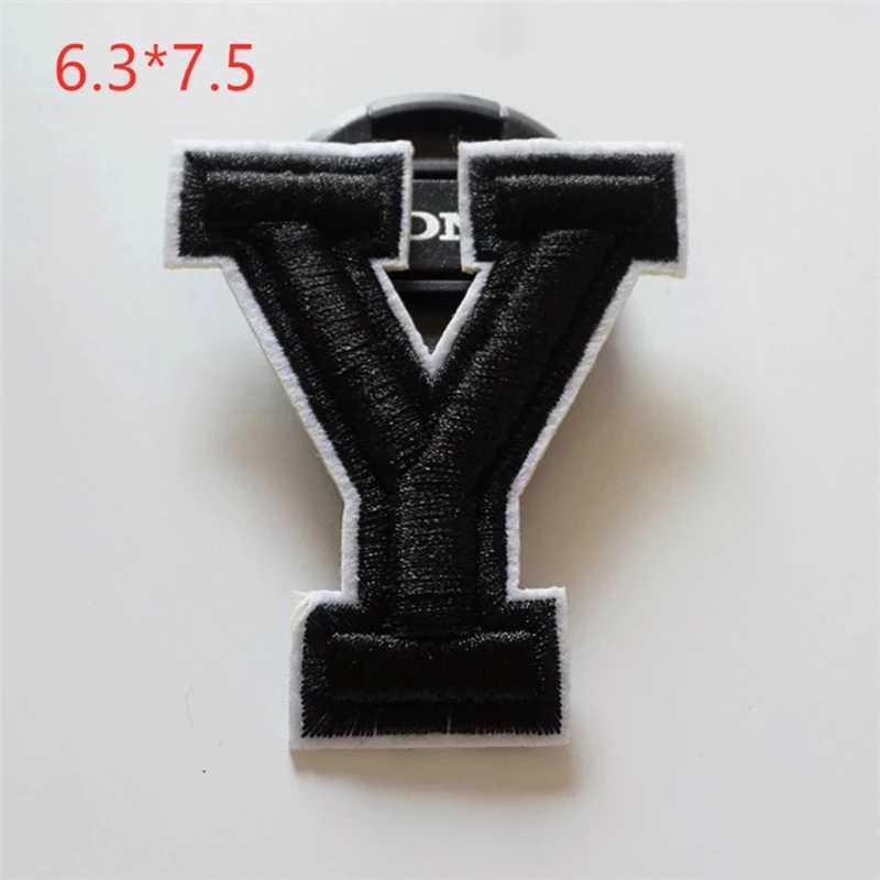 Wholesale Custom Felt Grateful Dead Hang Iron On Chenille Name Embroidery Letterman Alphabet Greek Letter Patches For Clothing
