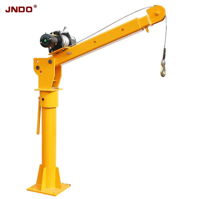 6000lbs electric winch 1000kg small pickup trailer vehicle mounted crane