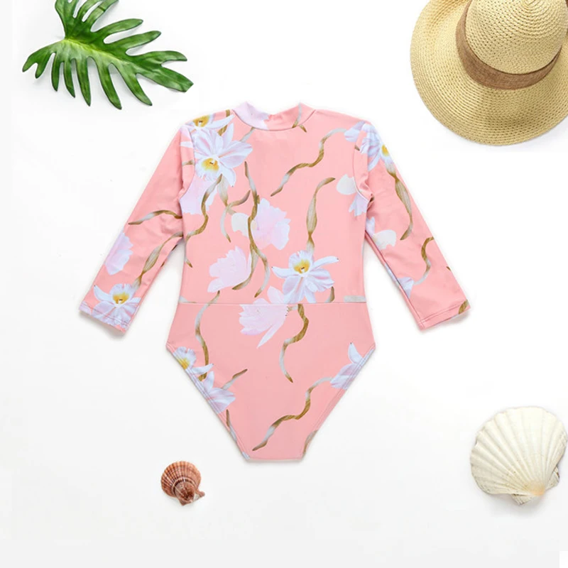 New Arrival kids Swimsuit one piece girls swimwear for children