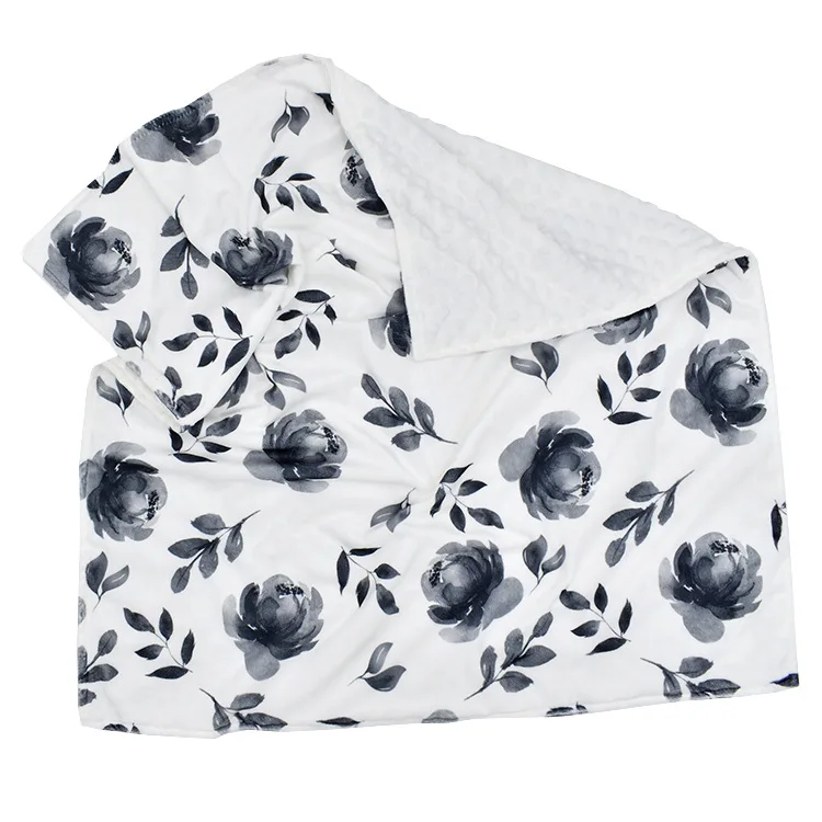 
Child Kids Printed Minky Throw Blanket Plush Fleece Cozy Warm Kids Baby Minky Dotted Blanket Kids Minky Plush Throw Blanket 