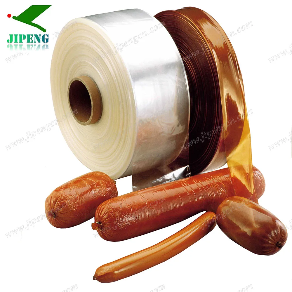 JIPENG 2024 New Type Plastic Casing Polyamide Shirred Smoking Sausage Casings For Sausage Smoked Sausage Casings