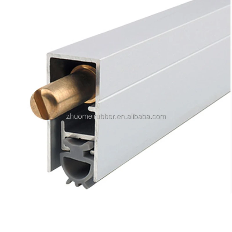Fireproof Heavy Duty Surface Mounted Aluminum Automatic Door Bottom Drop Seal Strip